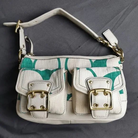 バッグ Coach Signature Denim Canvas Legacy Bag Coach Legacy Denim Signature Tote Bag 946 | eBay